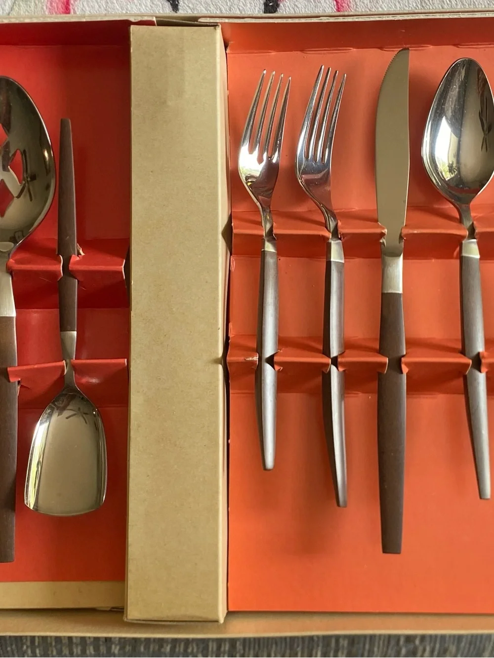 Mid century modern 52 pc EKCO Eterna Stainless Tableware - Stainless Steel Set